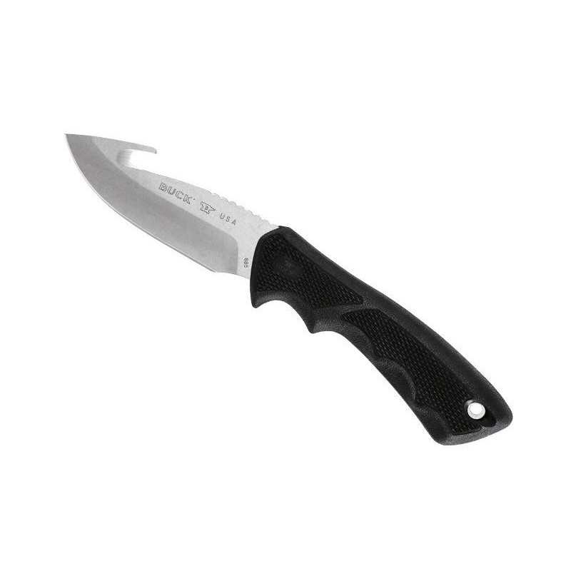 Buck Poignard BUCK « BUCKLITE MAX II » Large Guthook 10cm 7685.BKG Couteaux a Depouiller Chasse