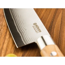Boker Cuisine Couteau Chef Böker Solingen Olive - Damas VG10 15cm 130434DAM Couteaux de cuisine