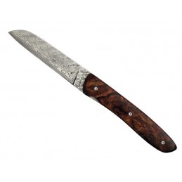 Perceval Couteau Perceval de poche L10 Bois de Fer Damas 1986 Couteaux de poche