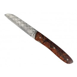 Perceval Couteau Perceval L08 Loupe de Bois de Fer Damas 11.5cm 1895 Couteaux de poche