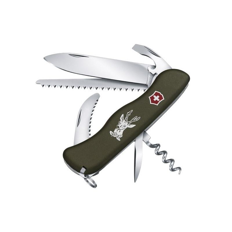 VICTORINOX Couteau suisse Victorinox Hunter Vert - 12 fonctions 0.8573.4 Couteau suisse