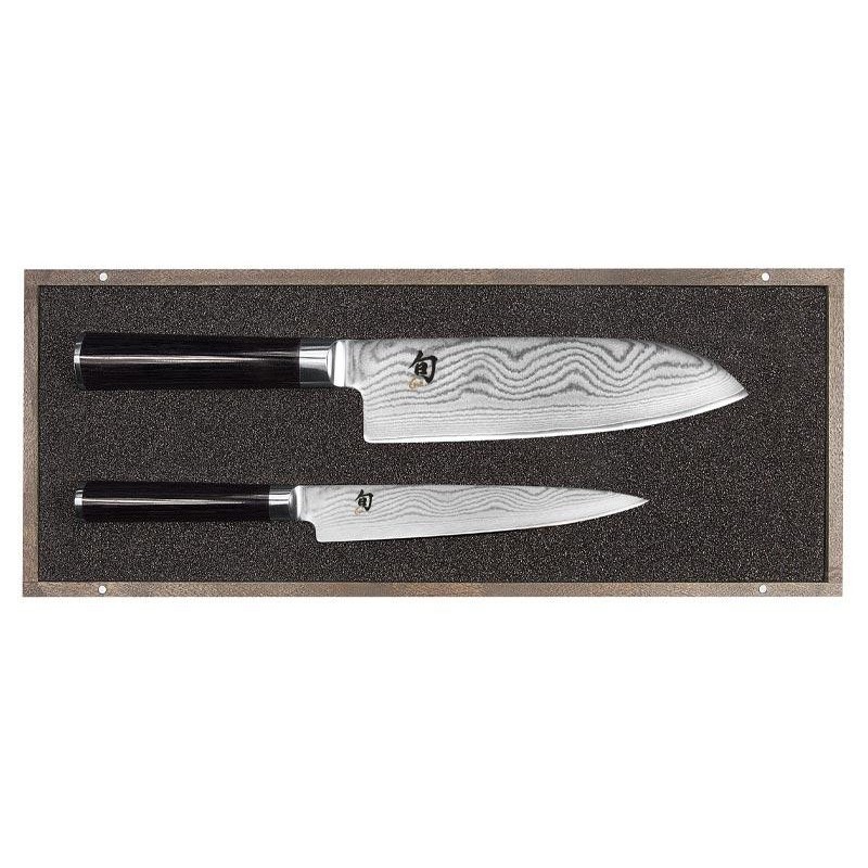 KAI Coffret japonais 2 couteaux KAI Shun Damas - Santoku + Universel DMS.230 check stock 12-21 Couteaux japonais