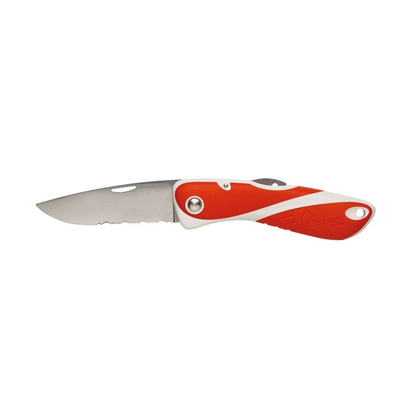 Wichard Thiers Couteau de marin Wichard Aquaterra rouge - lame mixte 8cm WA10144 Couteaux de poche