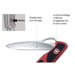 VICTORINOX Couteau suisse Victorinox Rangergrip 63 - 5 Fonctions 0.9523.MC Couteau suisse
