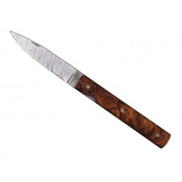 Perceval Couteau Perceval Le Français Loupe De Bois De Fer Damas 11cm 1859 Couteaux de poche