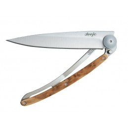 Deejo couteau de poche Couteau de poche Deejo Wood Genevrier 11cm 37gr 1CB002 Couteaux de poche
