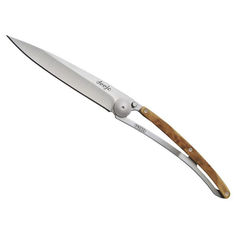 Deejo couteau de poche Couteau de poche Deejo Wood Genevrier 11cm 37gr 1CB002 Couteaux de poche
