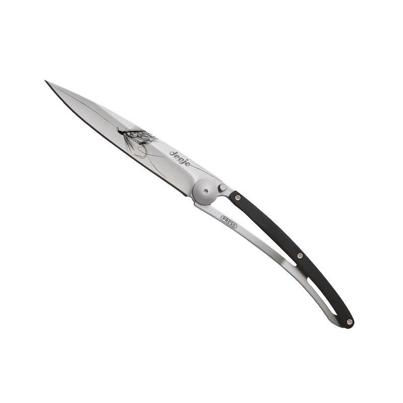 Deejo couteau de poche Couteau de poche Deejo Tatoo Mouche de Pêche 11cm 37gr 1CB036 Couteaux de poche