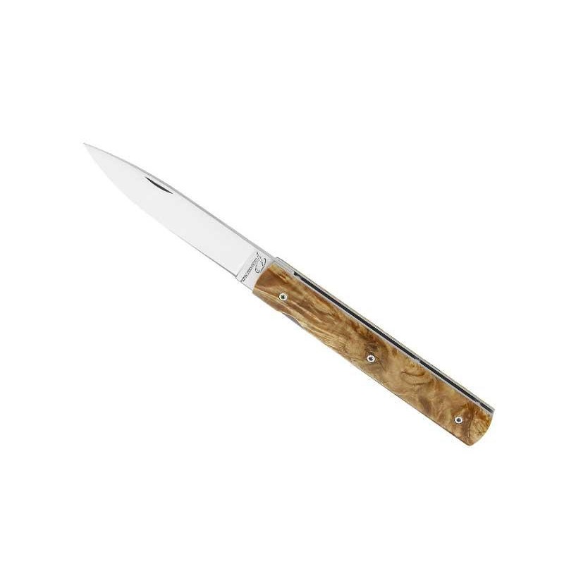 Perceval Couteau pliant Perceval Le Français Loupe de Tilleul 11cm 1994 Couteaux de poche
