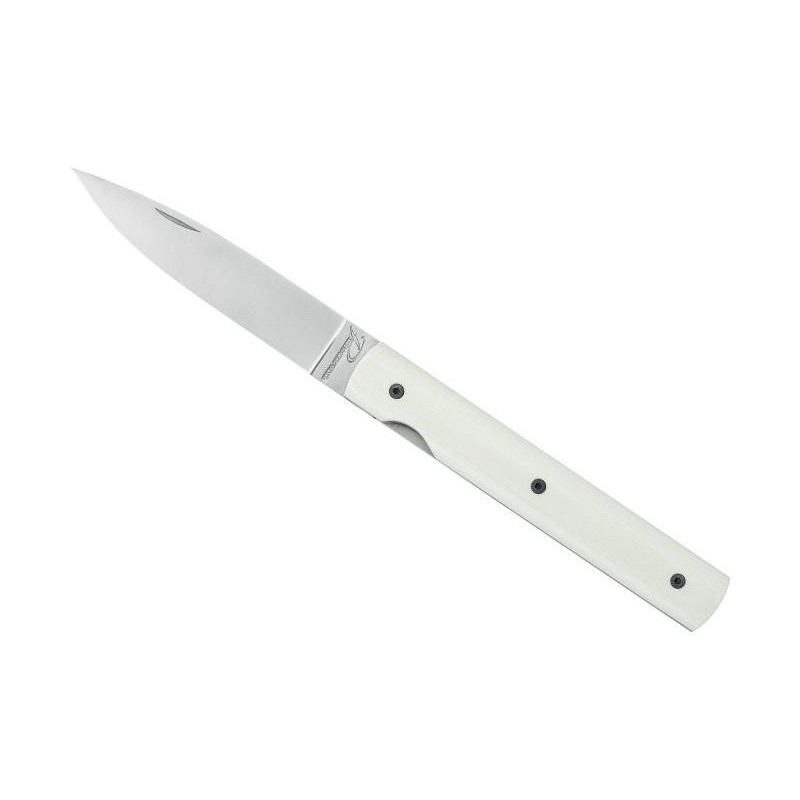 Perceval Couteau pliant Perceval Le Français G10 Inox blanc 11cm 1896 Couteaux de poche