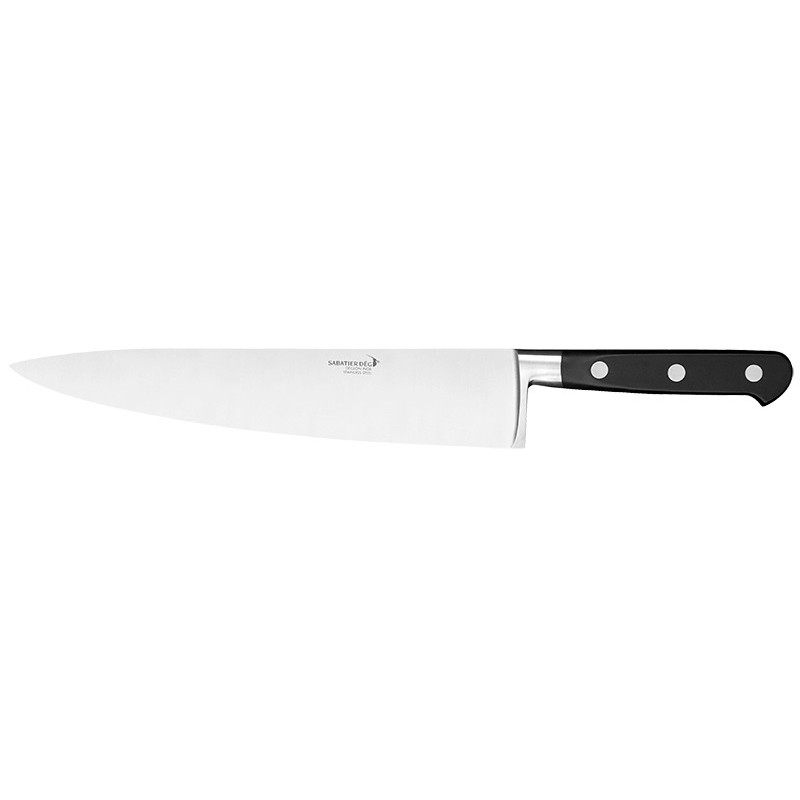 Les produits   Coutellerie - Couteau de boucher professionnel  lame acier 35cm DEGLON