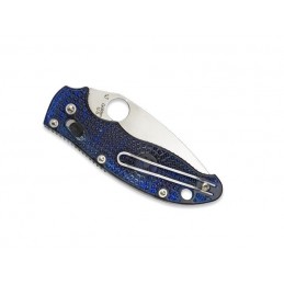 Spyderco Couteau pliant Spyderco Manix 2 Bleu Translucide 12cm C101PBL2 Couteaux de poche