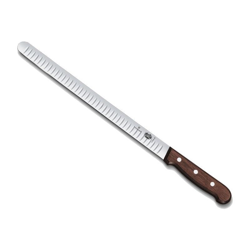 VICTORINOX Couteau à Saumon Victorinox Palissandre - lame alvéolée 30cm 5.4120.30 Couteaux a Jambon / Saumon