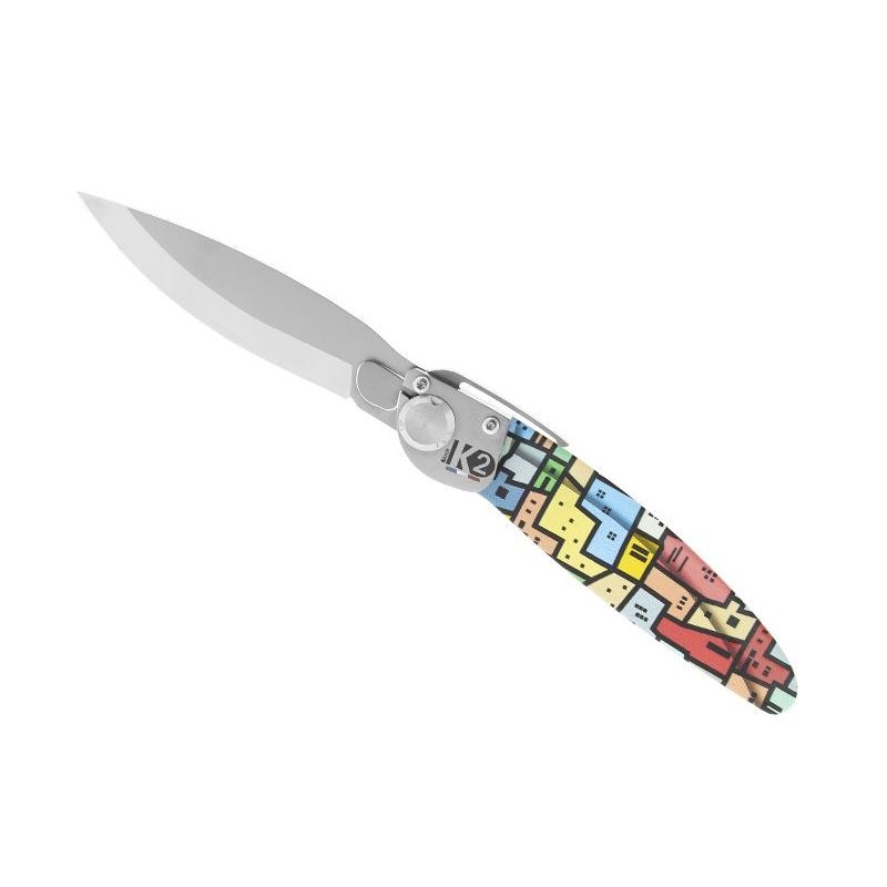 K2® Couteau pliant K2® 3D Décor Favelas 11.5cm K2.16M Couteaux de poche