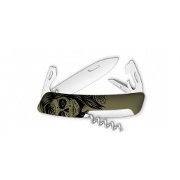 Swiza Couteau suisse Swiza D03 Girls Skull - 11 fonctions ZD03GSKUL Couteau suisse