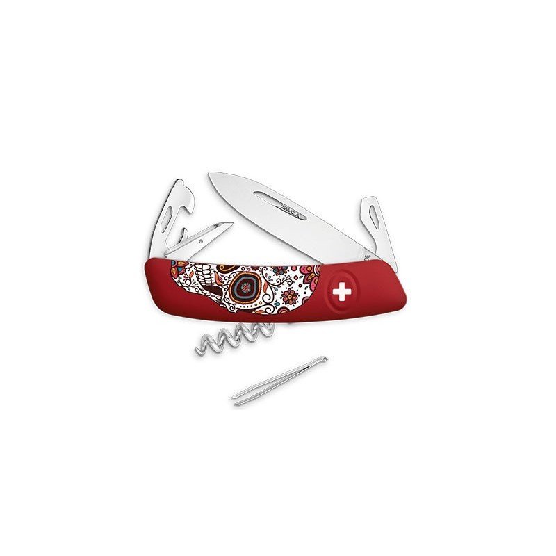 Swiza Couteau suisse Swiza D03 Mexican Skull - 11 fonctions ZD03MSKUL Couteau suisse