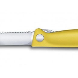 VICTORINOX Couteau Office pliant Victorinox jaune à dents 13cm 6.7836.F8B Couteaux de cuisine
