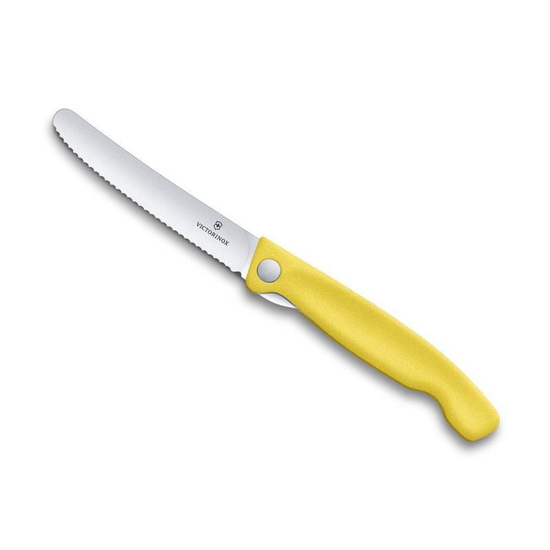 VICTORINOX Couteau Office pliant Victorinox jaune à dents 13cm 6.7836.F8B Couteaux de cuisine