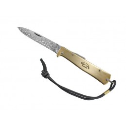 Otter couteau Couteau pliant Damas OTTER Mercator Laiton 11cm 10726.D Couteaux de poche