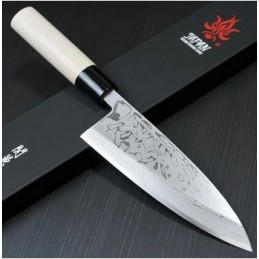 Kanetsune Couteau Deba japonais Kanetsune - Damas 21cm KC512 Couteaux japonais
