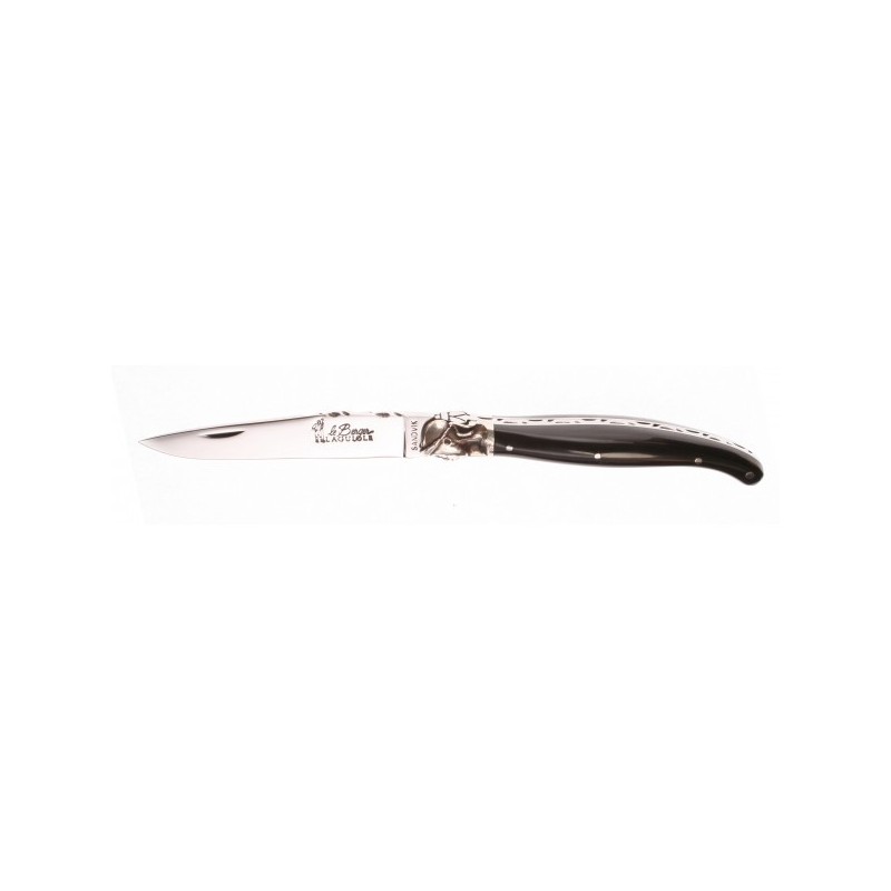 Le Berger Couteau Laguiole Corse Corne de Buffle LE BERGER - 9.5cm 6056 Couteaux de poche