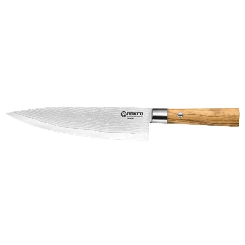 Boker Cuisine Couteau Gyuto Böker Solingen Olive - Damas VG10 21,2cm 130441DAM- Couteaux de cuisine