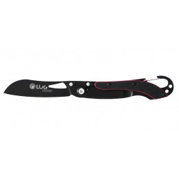 Couteau pliant de marin LUG SP2T noir/rouge - 7.4cm