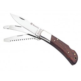 Couteau de chasse pliant MASERIN Cocobolo 10cm scie
