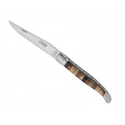 Laguiole Aveyron WOODSTOCK 12cm Inox Mat 4221 Couteaux de poche