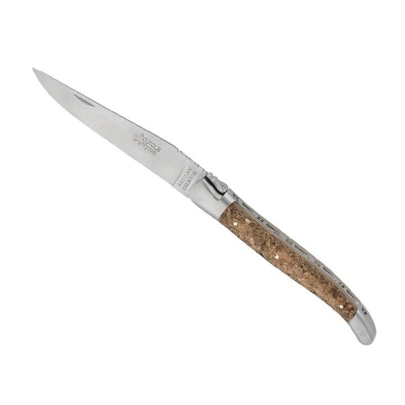 Laguiole Aveyron Liège 12cm Inox Mat 4218 Couteaux de poche