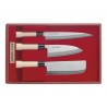 Couteaux Japonais Traditionnels (Cuisine) Coffret 3 couteaux japonais : Sashimi - Kodeba - Nakiri 392600 Couteaux japonais