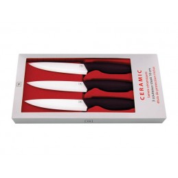 TB Couteaux de Cuisine Pro Coffret 3 couteaux à steak 10cm Céramique - TB 441785 Couteaux de cuisine