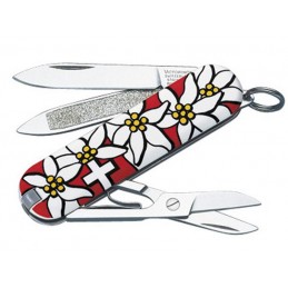 VICTORINOX Couteau suisse Victorinox Classic Edelweiss - 9 fonctions 0.6203.840 check stock 01-22 Couteau suisse