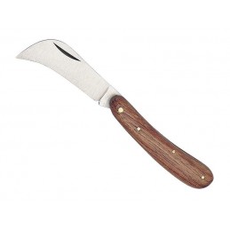 Couteaux/Outils Pas Cher Serpette fermante manche bois 10 cm inox 251 Couteaux jardin