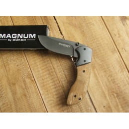 Boker Magnum Couteau pliant Böker Magnum Pioneer Wood - 8cm 01MB760 Home